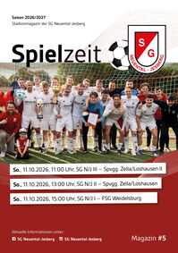 Titelseite des Stadionmagazins der SG Neuental-Jesberg, Heft Nr. 5